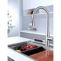 Akıllı Eviye Ve Spiralli Batarya Seti Ss304 75x45x22cm T.410