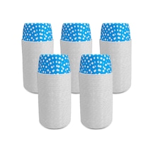 Kafem Muffin Kek Kapsülü Açık Mavi Puantiye Büyük Boy 50li X 5 Paket - K30 Mavi