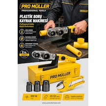 Pro Müller Professional Metal Mini Çantalı Pvc Plastik Boru Kaynak Makinesi 800w + Makas