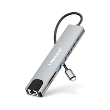 Lemorele Tc19plus, 8 İn 1 Usb Type-c Hub Çoklayıcı, 4k Hdmı Usb 3.0 Ethernet, Pd Şarjlı 8'i 1 Arada Çoğaltıcı