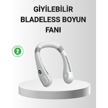 Giyilebilir Boyun Fanı 360 Dairesel Rüzgar Ve 5 Kademeli Hız Ayarlı Çok Renkli