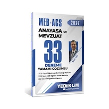 Yediiklim 2027 Meb Ags Anayasa Ve Mevzuat Tamamı Çözümlü 33 Deneme Yediiklim Yayınları