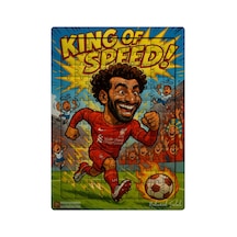 Ghostbastır Design Mohamed Salah 99 Parça Ayaklı Puzzle Dekoratif Çocuk Yapbozu 007