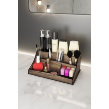 Bella Small Ahşap Makyaj Takı Banyo Kozmetik Düzenleyici Organizer Ceviz Bej - 193776744 Bej