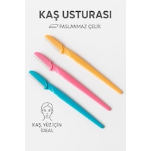 Yarıccı Yüz Jileti Ve Kaş Usturası Kadın&amp Erkek Traş Jileti 3'lü Epilasyon Seti