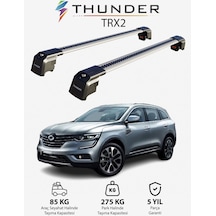 Renault Samsung Qm6 2017-sonrası Trx2 Thunder Carrier Kilitli Ara Atkı Taşıyıcı Tavan Barı Gri