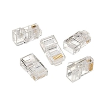 Rj45 Konnektör 100 Adet Network Konnektör Cat5 Jak Jack İnternet