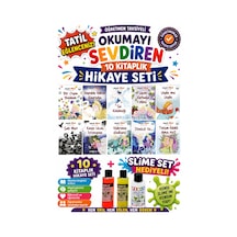 1. Sınıf Öğretmen Tavsiyeli Okumayı Sevdiren 16 Sayfa 10 Kitaplık Hikaye Seti-9 Slime Set Hediyeli
