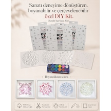 Aishaart Dıy Kit 4 Desenli Suluboya Sanat Seti
