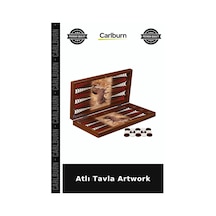 Özel Üretim Oyun Seti Hediyelik Masa Oyunları Dekoratif Koleksiyon Atlı Tavla Artwork