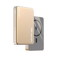 Lenyes PW119D PD 20 W 15 W 10.000mAh Ultra İnce Hızlı Şarj Özellikli Wireless Powerbank Gold