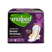 Molped Süper Night Hijyenik Ped Uzun 7'li