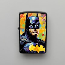 Pop Art Batman - Benzinli Siyah Çakmak - Hediyelik Siyah
