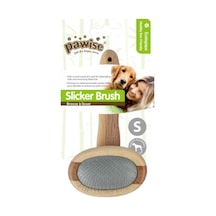 Pawise 11475 Elips Ahşap Saplı İnce Telli Köpek Tarağı S