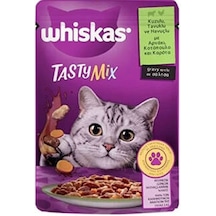 Pouch Tastymix Sos İçinde Kuzulu Tavuklu Ve Havuçlu Yetişkin Kedi Konservesi 12 Adet 85 Gr