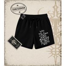 Tarzsokak Gotik & Grunge Streetwear Hello Thıs Is A Remınder Unisex Şort Siyah