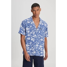 Lee Relaxed Fit Geniş Kesim Kısa Kollu Lacivert Gömlek - Lm28205298qf 001