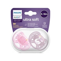 AVENT ULTRA SOFT 6-18 AY 2 Lİ KIZ EMZİK Çok Renkli