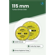 115 Mm Turbo Elmas Daire Testere Bıçağı Delikli Kesim Diski Yapı
