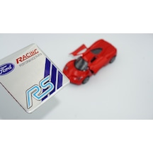 Ford Rs Racing Devolopment Krom Metal 3M Bagaj Plaka Logo Amblem