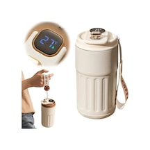 450 Ml Paslanmaz Çelik Spor Su Şişesi Termos Led Sıcaklık Göstergeli Termos Çok Renkli