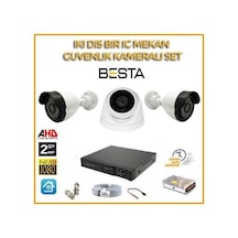 2mp 1080p 2 Dış Mekan 1 İç Mekan Kameralı Ahd Güvenlik Seti