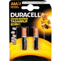 Duracell LR03/MN2400 AAA İnce Kalem Pil  2'li