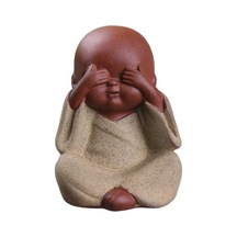 Pazly Zanaat Suntek Seçenek-4 Mini Masa Heykeli Dekoru Çay Buda Wq