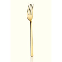 Klas Titanyum Gold 6 Adet Yemek Çatalı 18/10 Paslanmaz Çelik 3 Mm Altın