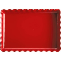 Emile Henry Tart-Börek-Fırın Kabı Dikdörtgen 33 x 24 cm Kırmızı/B
