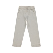 Civil Boys Kendinden Desenli 6-9 Yaş Pantolon - Bej