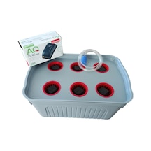 Tr 8lt Topraksız Tarım Hidroponik Box Saksı Yetiştirme Seti Small Başlangıç Seti Sadece Yetiştirme Sistemi Diğer