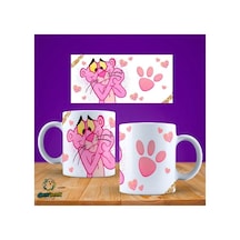 Pembe Panter Kupa Bardak Tek Adet K0355 Çok Renkli