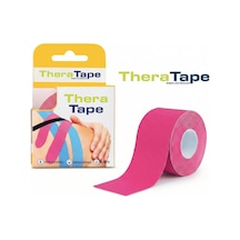 Thera Tape Kinesio Sporcu  Bandı Yüz & Vücut Uyumlu Kinezyo Bant Pembe 5 CM x 5 M
