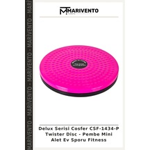 Delux Serisi Cosfer Csf-1434-p Twister Disc - Pembe Mini Alet Ev Sporu Fitness