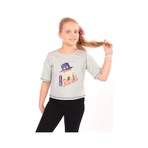Toontoy Kids Toontoy Kız Çocuk Roses Yazı Baskılı Tişört Yeşil
