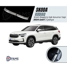 Skoda Kodıaq Uyumlu Bagaj İç Eşik Koruma 2024 Üzeri P.çelik Taşlı