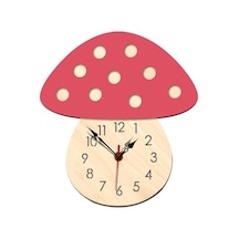 Goldenqian Renkli Mantar Dekoratif Saat Sarı Sre7yz Pembe