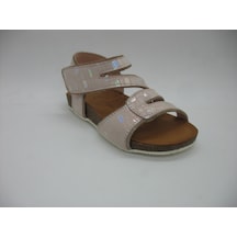 Piarmoni 01221 Deri Ortopedik Pudra Sandalet 21-25 Pudra