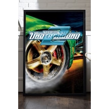 Need For Speed Underground Siyah Ahşap Çerçeveli Poster, Dekoratif Oyun Duvar Tablosu
