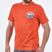 Lumberjack Ml Netherlands 110tbl 0 Yaka Erkek Tshirt - Turuncu