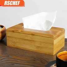 Stil D-1-ahşap Peçete Kutusu Çevre Dostu Ev Peçete Kağit Kutu Kağit Kutu Saklama Kutusu Peçete Araba Kapaklı Dokular Ofis Ev Dekorasyon