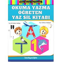 Okuma Yazma Öğreten Yaz Sil Kitabı (3-7 YAŞ)