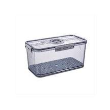 Xurunkeji Ekmek Kutusu Mutfak Tezgahı İçin Hava Geçirmez, Zaman Kayıtlı Ekmek Saklama Kabı Kapaklı Gri Gri