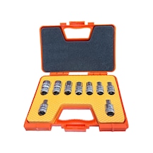 Rico 007-RC9010 9 Parça 1/2 Torx Lokma Seti Takımı E Dişi Kısa