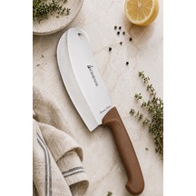 Sürmene Silver Serisi Börek Pizza Bıçağı Kahve Sap Pide Salata Kıyma Mutfak Bıçak Hds-111 Kahverengi