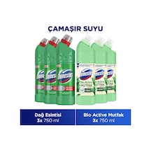 Çamaşır Suyu Dağ Esintisi 750 Ml X3 + Çamaşır Suyu Bio Active Mut Diğer