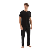 Erkek Fanila 2li Paket Loose Fit 9638 - Siyah Siyah