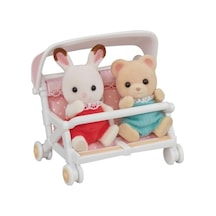 Sylvanian Families İkili Puset Açık Ahşap