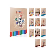 Gıpta My Notes Tel Dikişli Ofset Pp Kapak Defter A5 60yp Kareli Çok Renkli